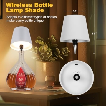 SOUDFK Wireless Bottle Lamp for Home and Events
