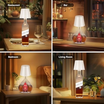 SOUDFK Wireless Bottle Lamp for Home and Events