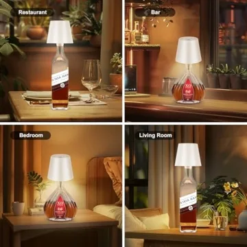 SOUDFK Wireless Bottle Lamp for Home and Events