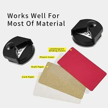 Rayson CRP4MMBK-US Corner Rounder Punch, 4mm Corner Cutter Tool, Black