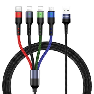 USAMS 4FT 4 in 1 Multi Charging Cable - Durable