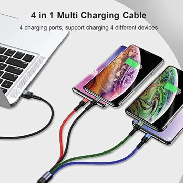 USAMS 4FT 4 in 1 Multi Charging Cable - Durable