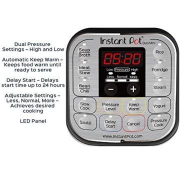 Instant Pot Duo Mini 7-in-1 Pressure Cooker, 3 Quart
