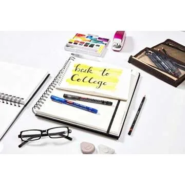 Derwent Pens, Line Maker, Permanent, Black, for Professional, Artist, Drawing, Coloring, Writing, 6-Piece Set