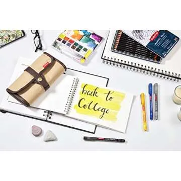 Derwent Pens, Line Maker, Permanent, Black, for Professional, Artist, Drawing, Coloring, Writing, 6-Piece Set