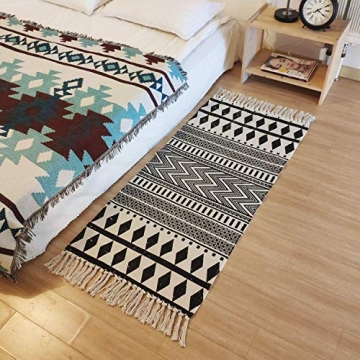 Stylish USTIDE Moroccan Cotton Rug - Boho Home Decor