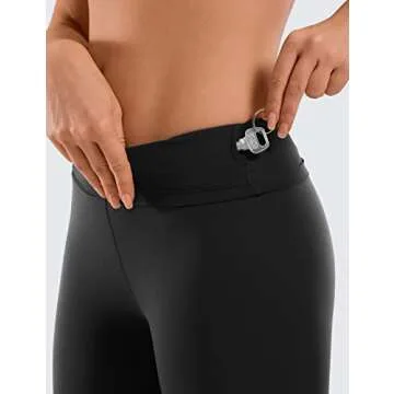 CRZ YOGA Women's Naked Feeling Biker Shorts - 8 Inches High Waisted Yoga Workout Gym Running Spandex Black Medium