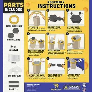 Humane RinneTraps Dizzy Dunker Bucket Mouse Trap