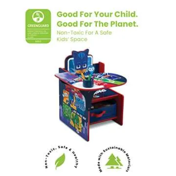 Delta Children PJ Masks Chair Desk with Storage Bin