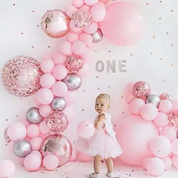 PartyWoo Pink Balloons Set for Every Celebration