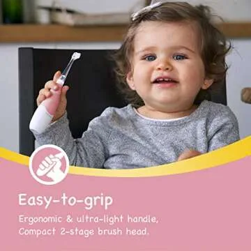 Papablic Sonic Electric Toothbrush for Toddlers and Babies