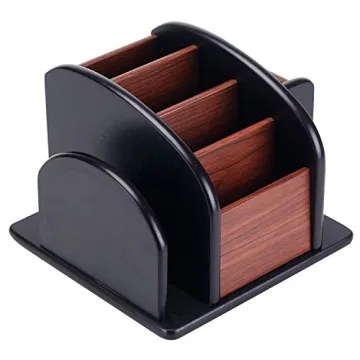 MyGift Deluxe Wood Desktop Caddy for Home and Office