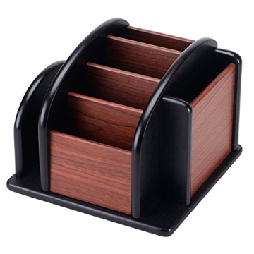 MyGift Deluxe Wood Desktop Caddy for Home and Office