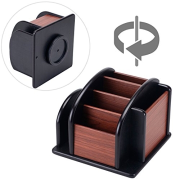 MyGift Deluxe Wood Desktop Caddy for Home and Office