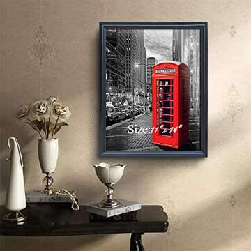 PETAFLOP 11x14 Picture Frames Set of 4 - Stylish & Safe