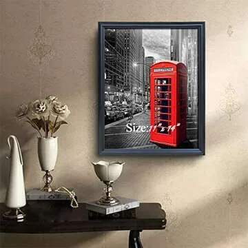 PETAFLOP 11x14 Picture Frames Set of 4 - Stylish & Safe