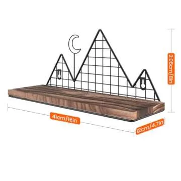 Homode Floating Shelves - Set of 2 Stylish Wall Décor