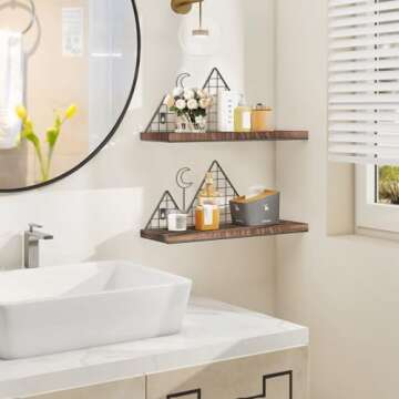 Homode Floating Shelves - Set of 2 Stylish Wall Décor