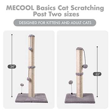 Premium 34" Cat Scratching Post for All Cats - MECOOL