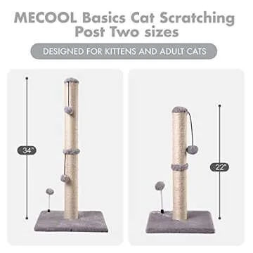 Premium 34" Cat Scratching Post for All Cats - MECOOL