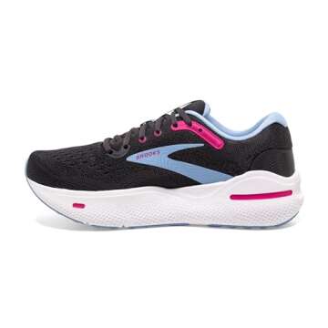 Brooks Women’s Ghost Max Cushion Neutral Running & Walking Shoe - Ebony/Open Air/Lilac Rose - 11 Wide
