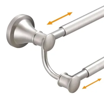Hoimpro Adjustable Retractable Towel Bar - Modern & Durable