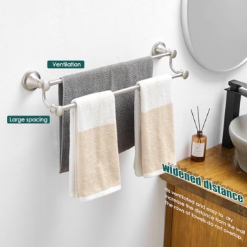 Adjustable Stainless Steel Towel Bar for Modern Bathrooms