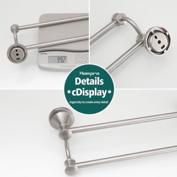 Adjustable Stainless Steel Towel Bar for Modern Bathrooms