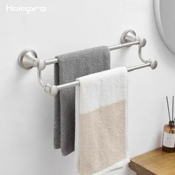 Adjustable Stainless Steel Towel Bar for Modern Bathrooms
