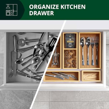 Luxury Bamboo Tea Storage Chest Organizer 5-Box Set