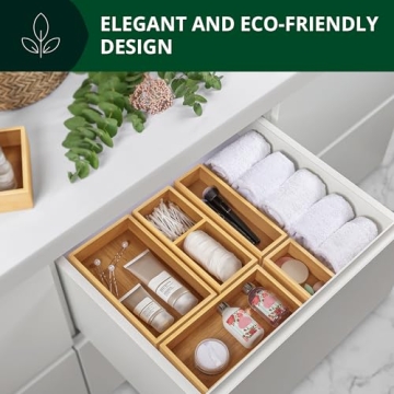 Luxury Bamboo Tea Storage Chest Organizer 5-Box Set