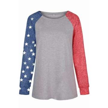 america sweatshirt women american flag sweatshirts for women red white blue sweatshirt fourth of july sweatshirts usa long sleeve shirts fourth of july sweatshirt 4th of july sweater for women