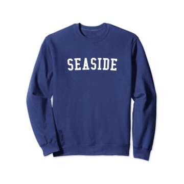 Seaside Florida Prep Block Lettering Vintage Style Sweatshirt