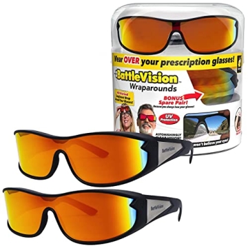 BattleVision HD Polarized Sunglasses - Fits Over Prescription Glasses