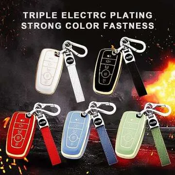 XIYANG TRADE Ford Key Fob Cover with Keychain