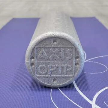 OPTP Silver AXIS Foam Roller, Moderate Density for Sports Medicine, Physical Therapy, Pilates, Yoga - Myofascial Release on Trigger Points (Silver Moderate Density, 18" x 6" Round)