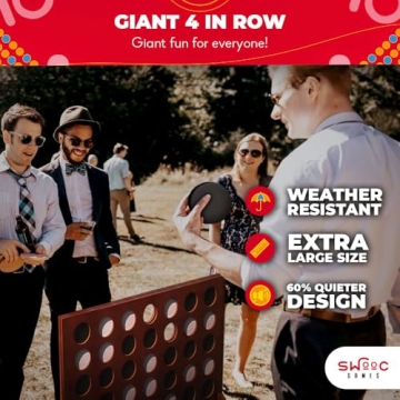 Giant Four in a Row Game - Eco-Friendly Fun for All Ages