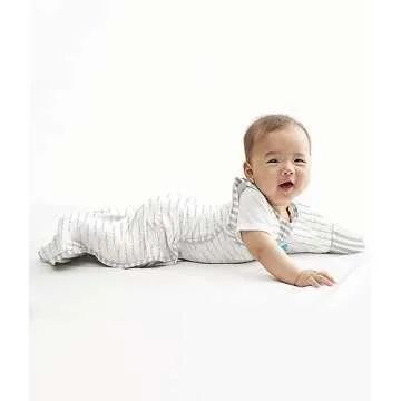 Love to Dream Swaddle Up Transition Swaddle, Patented Zip-Off Wings, Gently Help Baby Transition from Being Swaddled to Arms Free When Showing Signs of Rolling, 1.0 TOG, 13-19 lbs, White