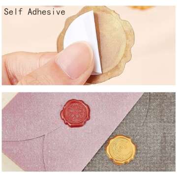 CRASPIRE 100pcs Sea Shell Wax Seal Stickers White Seashell Adhesive Envelope Sealing Stickers Ocean Vintage Decoration Stickers for Wedding Invitation Envelope Decor Birthday Party Craft Scrapbook DIY