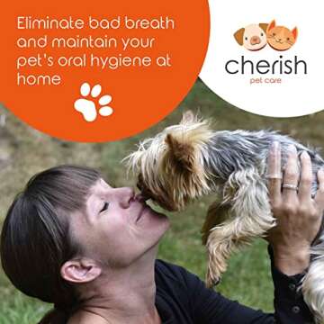 Cherish Pet Care Dog Tooth Brushing Kit - 3pcs for Small Dogs, Puppy Tooth Care