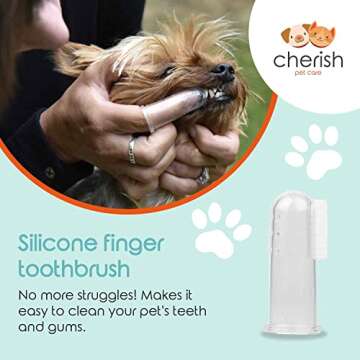 Cherish Pet Care Dog Tooth Brushing Kit for Small Dogs