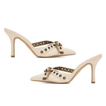 XYD Women's High Heel Pointed Toe Mules for Every Occasion