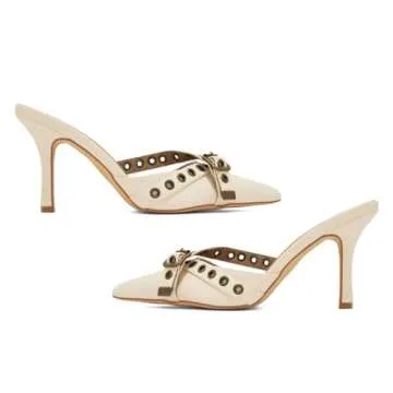 XYD Women's High Heel Pointed Toe Mules for Every Occasion