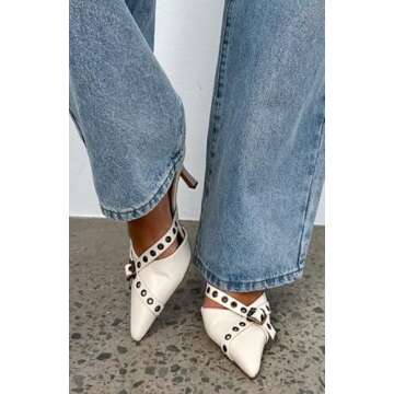 XYD Women's High Heel Pointed Toe Mules for Every Occasion