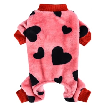 Cozy Fleece Dog Sweaters for Small Dogs - Stylish Winter Pajamas