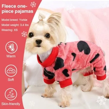 Fleece Dog Sweaters for Small Dogs - Cozy Winter Pajamas