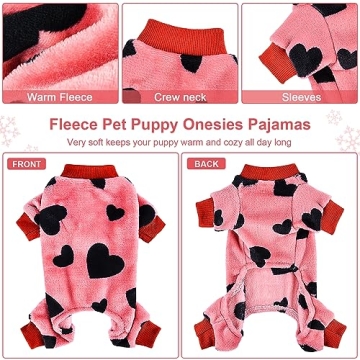 Fleece Dog Sweaters for Small Dogs - Cozy Winter Pajamas