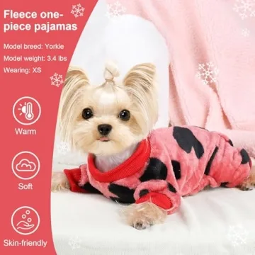 Fleece Dog Sweaters for Small Dogs - Cozy Winter Pajamas