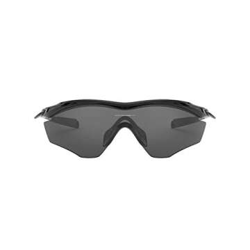 Oakley Men's OO9343 M2 Frame XL Rectangular Sunglasses, Polished Black/Grey, 45 mm