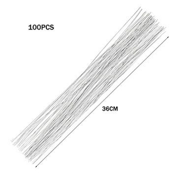 Floral Wire 26 Gauge - 100 Pcs for Crafting & Arranging